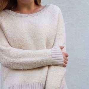 Cream sweater